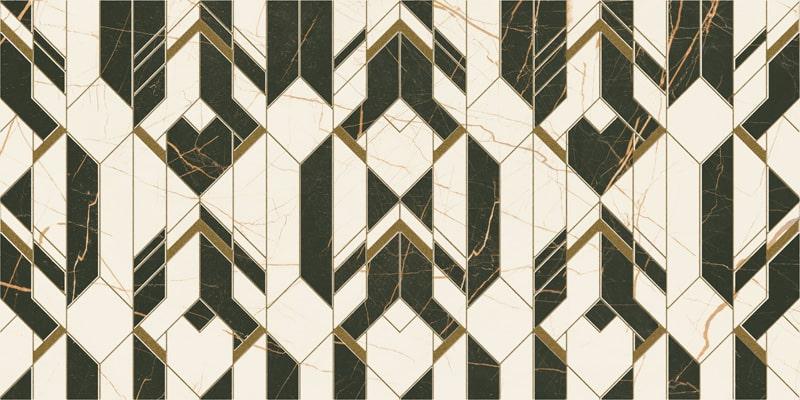 Декор керамич. настен. Fancy White Polysk 300x600x100