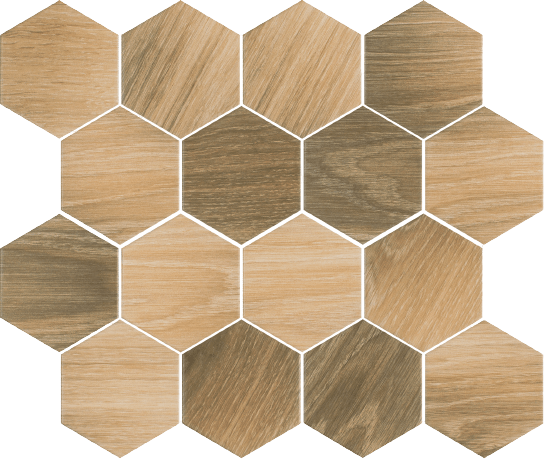 Uniwersalny Wood Natural Heksagon структура mat. 220х225х90