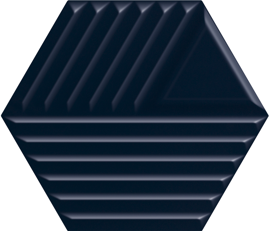 Intense Tone Blue Heksagon C структура Glossy 171x198x80
