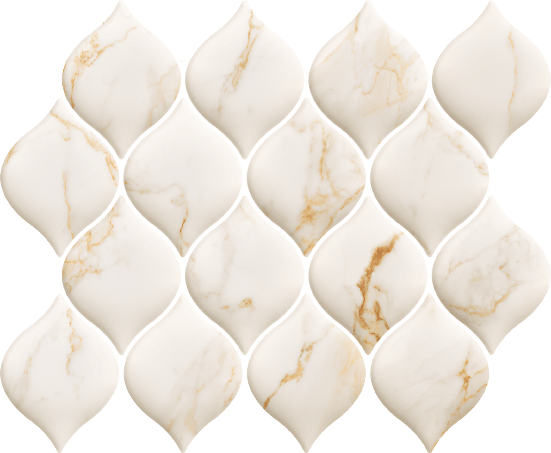 Мозаика Bliss Gold Arabeska (под заказ) 298х298х8