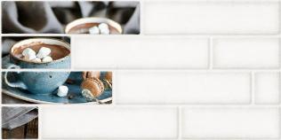 Брик 2 декор кремовый