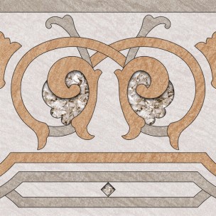 Рамина бежеый  декор 2 пол