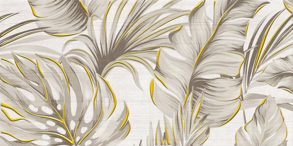 панно Brasiliana тропик 1 светло-бежевый 250x500