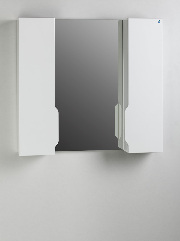 картинка Зеркало Роял 85 с полкой и шкафчиком от магазина Белроскерамика