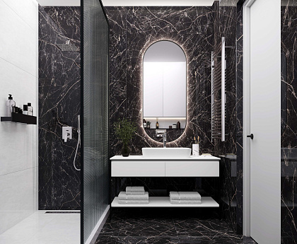 Black Arkadia High Glossy 600x600x82,5