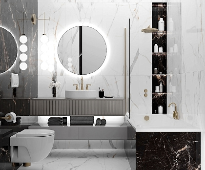 Calacatta Milan Polished рект. 600x1200x90