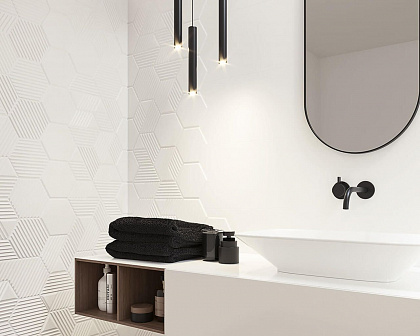 WOODSKIN BIANCO HEKSAGON Структура C 198x171