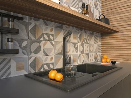 Плитка Gracia Ceramica Supreme 250х600 multi wall 03