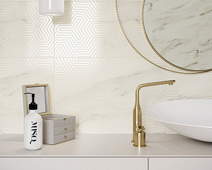 Декор Daybreak Bianco Inserto połysk 298х598x9