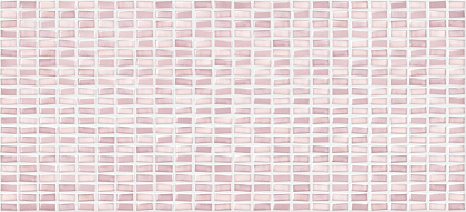 Плитка Pudra розовый мозаика рельеф 20x44x0,85 PDG073D