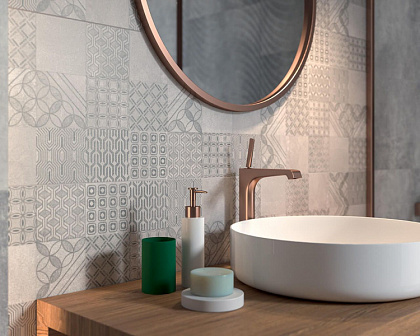 HARMONY GRYS PATCHWORK 300x600