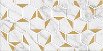 Marble Gold декор 300x600 белый