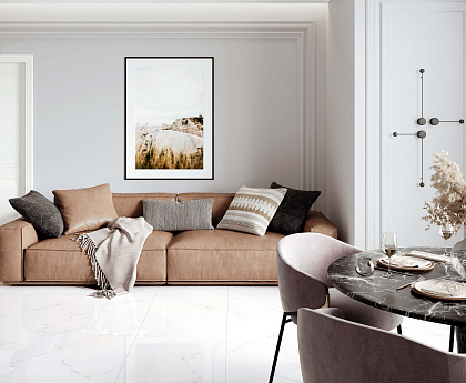 Atlantic White Polished рект. 600x600x80,5