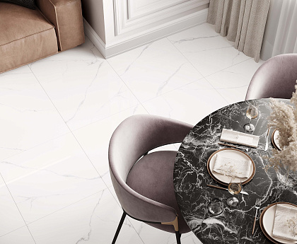 Atlantic White Polished рект. 600x600x80,5