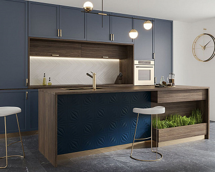 Urban Colours Blue B структура 198x198x73