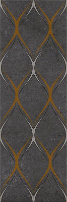 Декор Gracia Ceramica Silvia 300x900 black decor 03