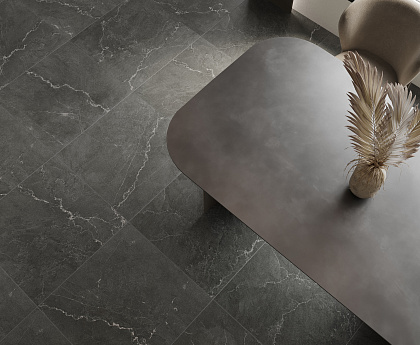 Leda Black Carving рект. 600x600x80