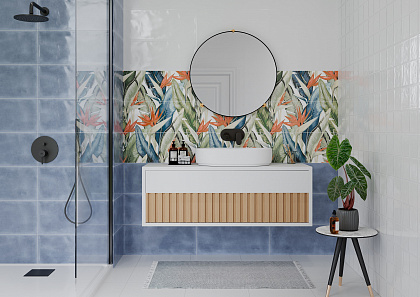Плитка Gracia Ceramica Mango 250х600 white square wall 01