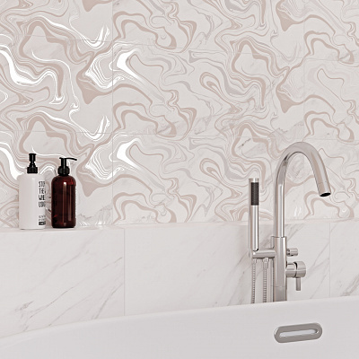 Плитка Gracia Ceramica Scarlett 250х600 white wall 01