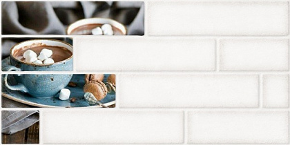 Брик 2 декор кремовый