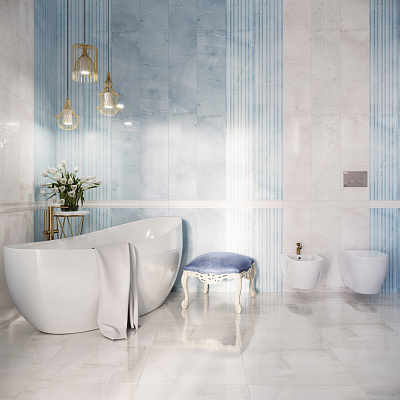 Плитка Gracia Ceramica Stazia 300x900 blue wall 02