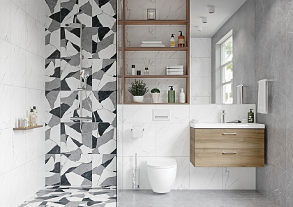 Керамический гранит Oriental белый 42x42x0,9 16145